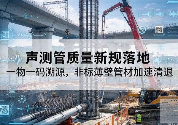 濉溪声测管质量新规落地，一物一码溯源，非标薄壁管材加速清退