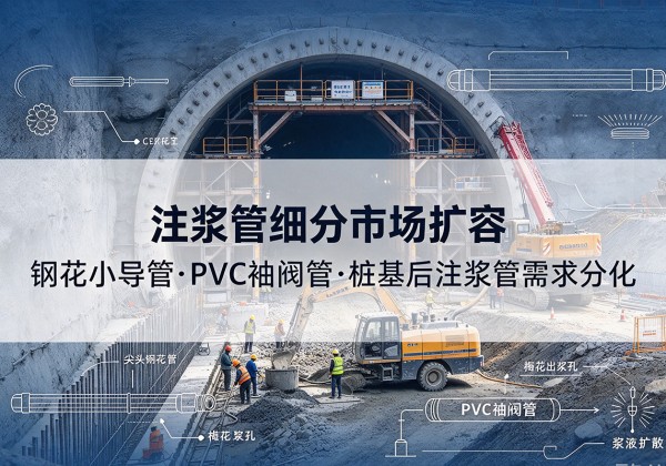濉溪注浆管细分市场扩容，隧道钢花小导管、PVC 袖阀管、桩基后注浆管需求分化